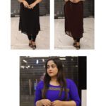 Georgette Handwork Kurthi With Slit