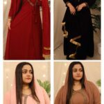 GEORGETTE HANDWORKED JACKET DRESS WITH SHAWL