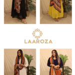 MULTI PRINT DIGITAL SHAWL WITH PANEL CUT ALINE KURTI